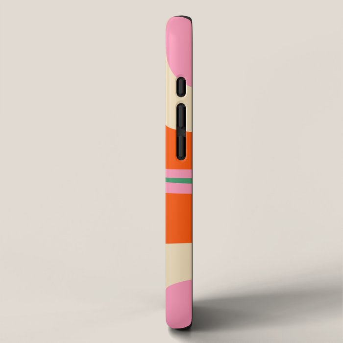 Retro Groove Colorful Vibrant Abstract Pattern iPhone Case Gallery Image 2