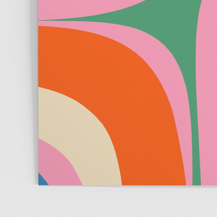 Retro Groove Colorful Vibrant Abstract Pattern Poster Gallery Image 3