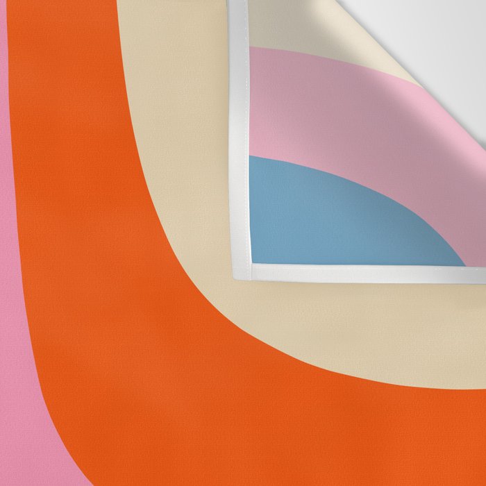 Retro Groove Colorful Vibrant Abstract Pattern Wall Tapestry Gallery Image 3
