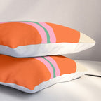 Retro Groove Colorful Vibrant Abstract Pattern Pillow Sham Gallery Image 3