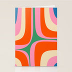 Retro Groove Colorful Vibrant Abstract Pattern Stationery Card Gallery Image 2