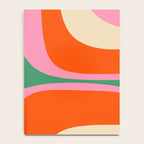 Retro Groove Colorful Vibrant Abstract Pattern Notebook Gallery Image 4