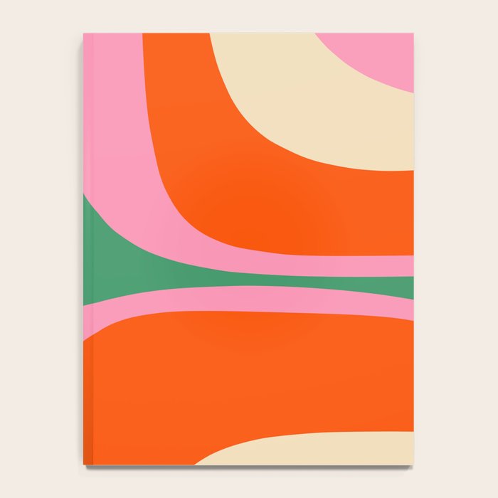 Retro Groove Colorful Vibrant Abstract Pattern Notebook Gallery Image 4