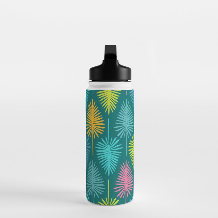 Bright Tropical Botanical Pattern Water Bottle Gallery Image 3