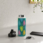 Bright Tropical Botanical Pattern Water Bottle Gallery Image 4