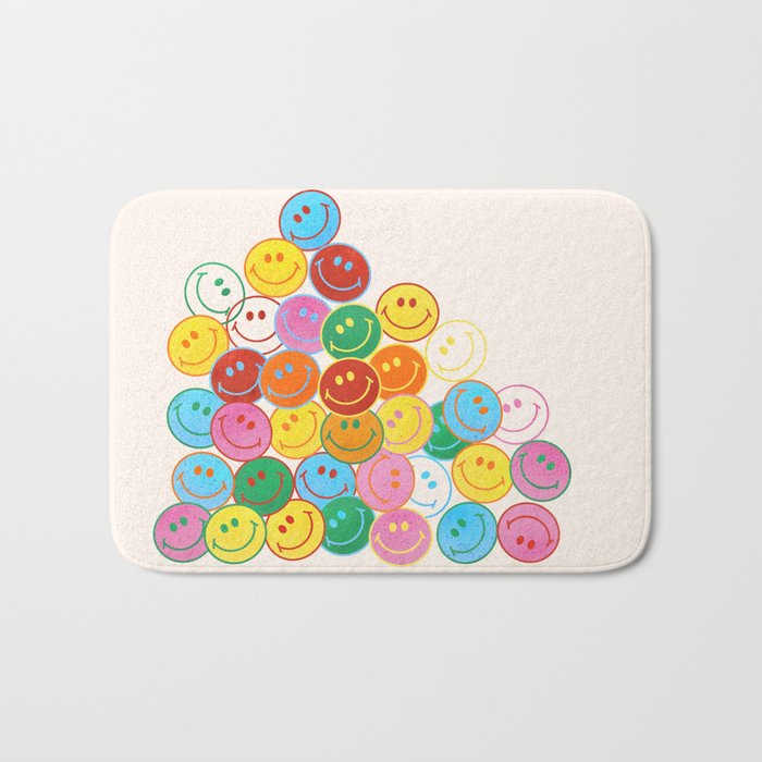 Lots of Smileys Bath Mat Gallery Image 1