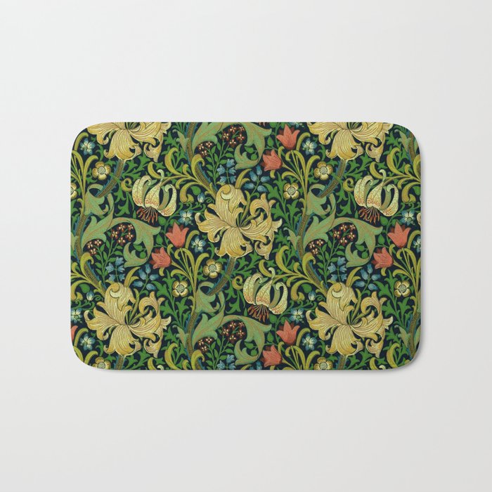 William Morris "Golden Lily" 4 Bath Mat Gallery Image 1