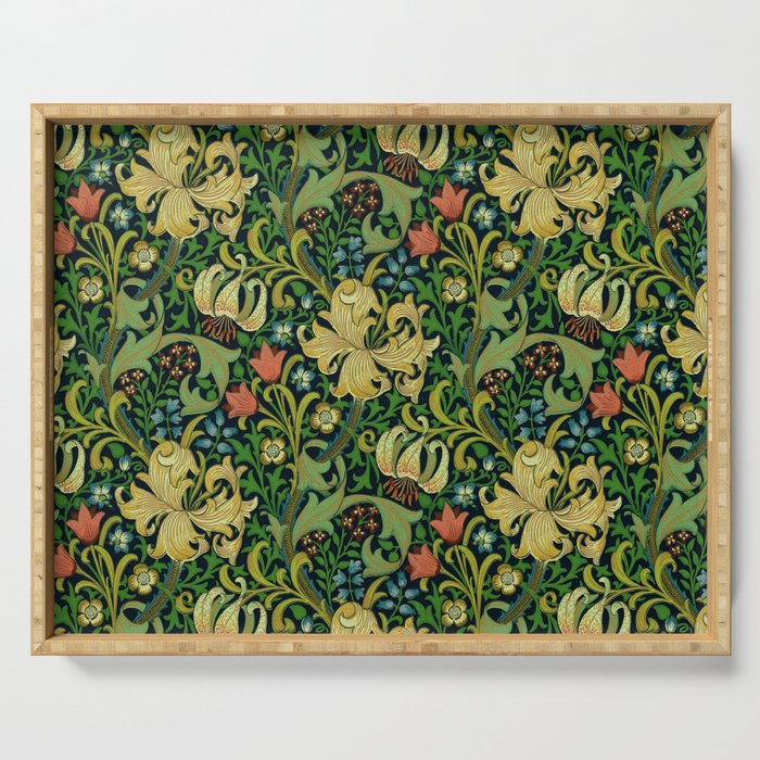 William Morris "Golden Lily" 4 Serving Tray Gallery Image 1
