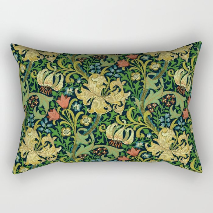 William Morris "Golden Lily" 4 Rectangular Pillow Gallery Image 2