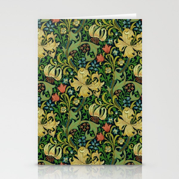 William Morris "Golden Lily" 4 Stationery Card Gallery Image 2