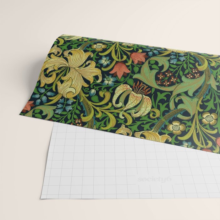 William Morris "Golden Lily" 4 Wrapping Paper Gallery Image 2