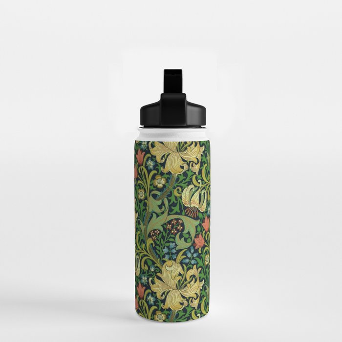 William Morris "Golden Lily" 4 Water Bottle Gallery Image 2