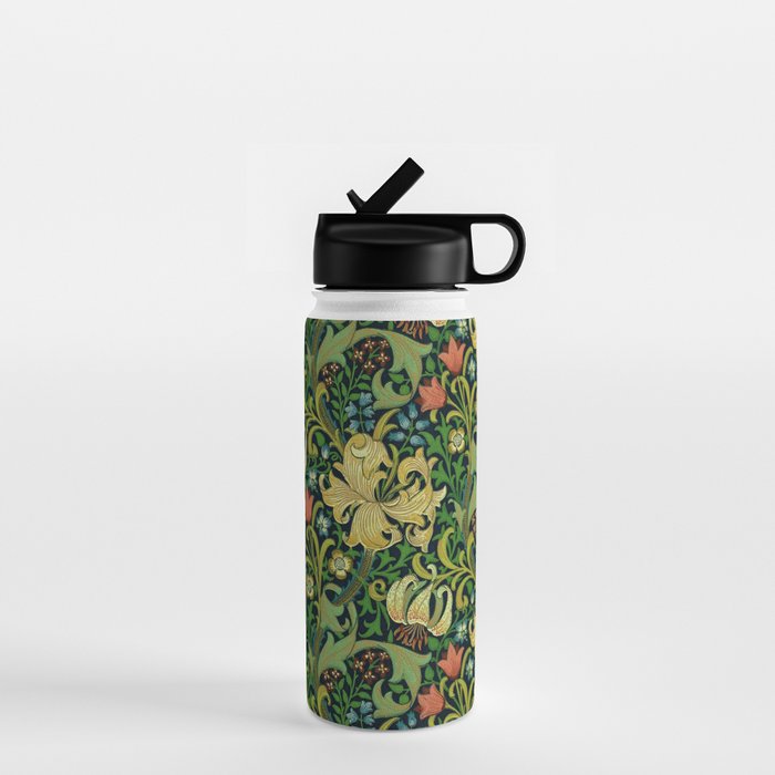 William Morris "Golden Lily" 4 Water Bottle Gallery Image 1