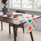Festive Geometry Pattern Table Runner Gallery Image 2