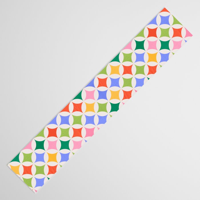 Festive Geometry Pattern Table Runner Gallery Image 3