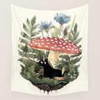 Tiny Unicorn Wall Tapestry Gallery Image 4