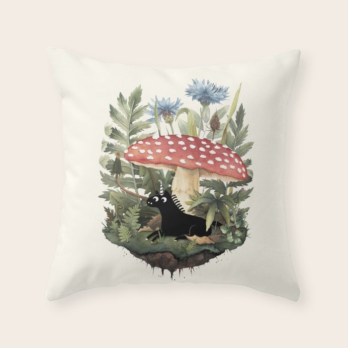 Tiny Unicorn Throw Pillow Gallery Image 6