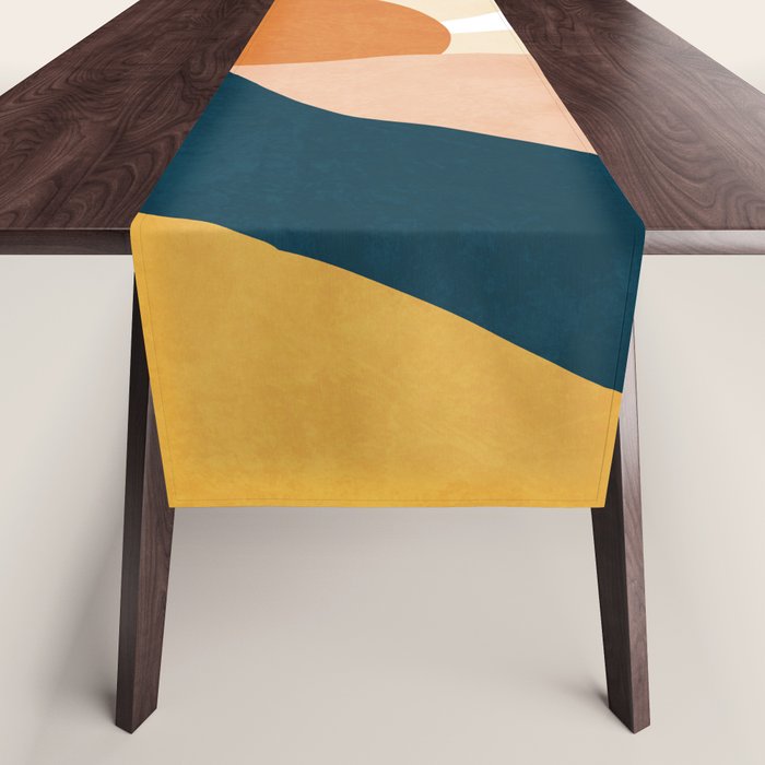 Warm Boho Mountain Sunset Table Runner Gallery Image 1