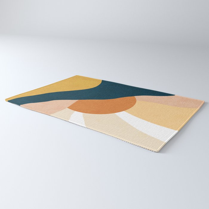 Warm Boho mountain sunset Rug Gallery Image 3