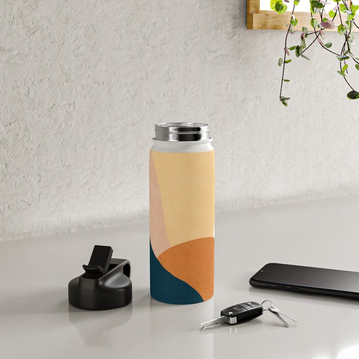 Warm Boho mountain sunset Water Bottle Gallery Image 4