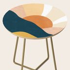 Warm Boho mountain sunset Side Table Gallery Image 2