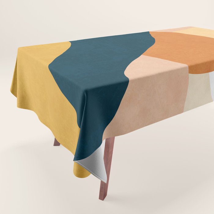 Warm Boho mountain sunset Tablecloth Gallery Image 1