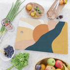 Warm Boho mountain sunset Cutting Board Gallery Image 2
