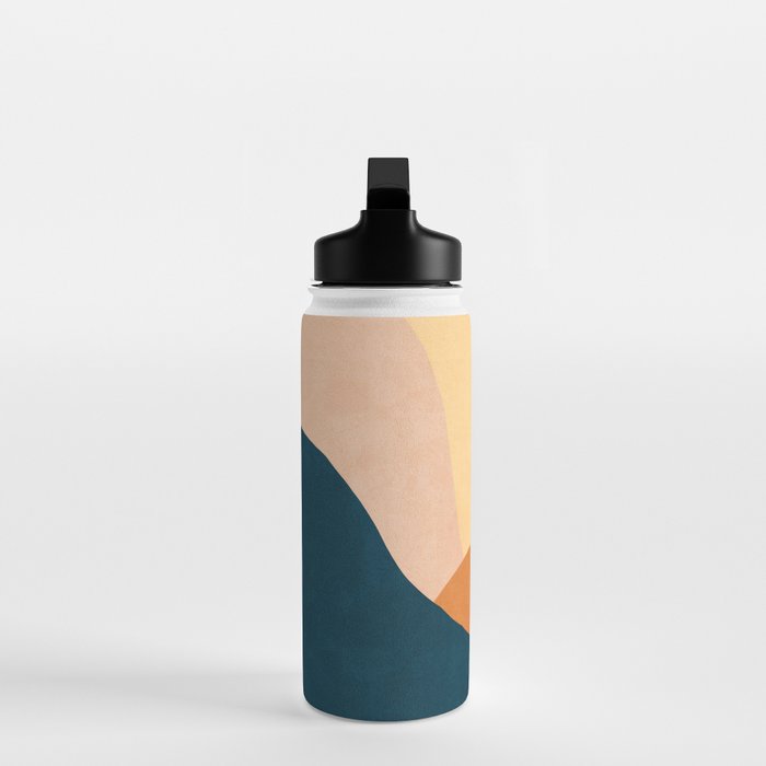 Warm Boho mountain sunset Water Bottle Gallery Image 3