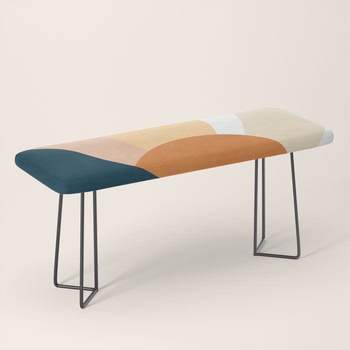 Warm Boho mountain sunset Bench Gallery Image 1