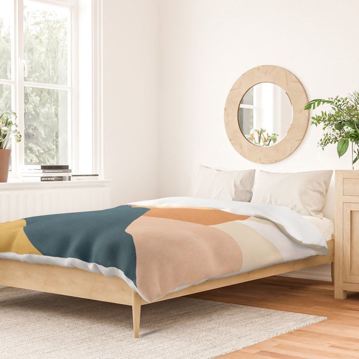 Warm Boho mountain sunset Duvet Cover Gallery Image 2