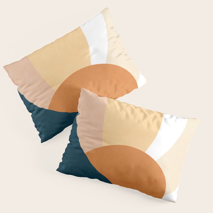 Warm Boho mountain sunset Pillow Sham Gallery Image 1