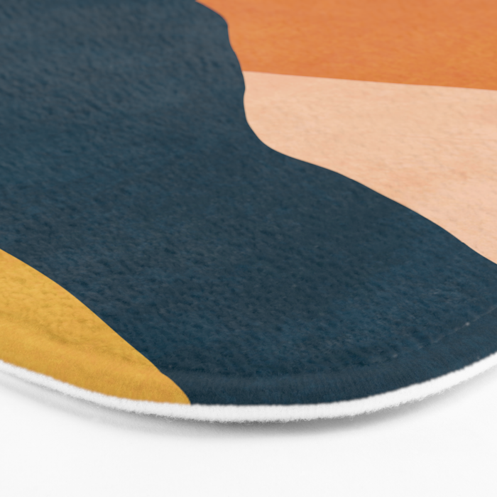 Warm Boho mountain sunset Bath Mat Gallery Image 3