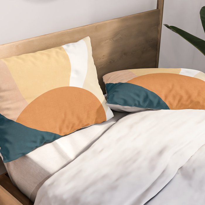 Warm Boho mountain sunset Pillow Sham Gallery Image 2