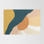 Warm Boho mountain sunset Rug Gallery Image 2