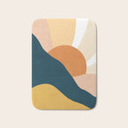 Warm Boho mountain sunset Bath Mat Gallery Image 1
