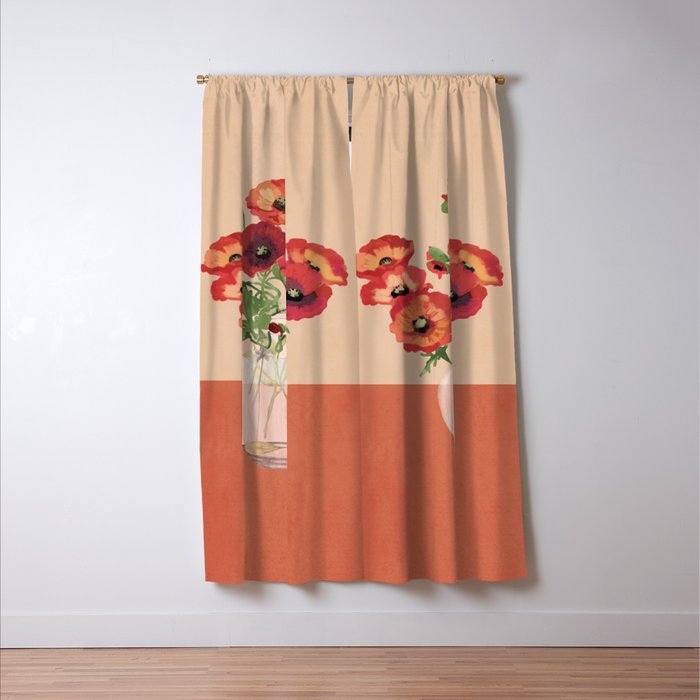 Bouquet of Flowers 3 Window Curtain Gallery Image 3