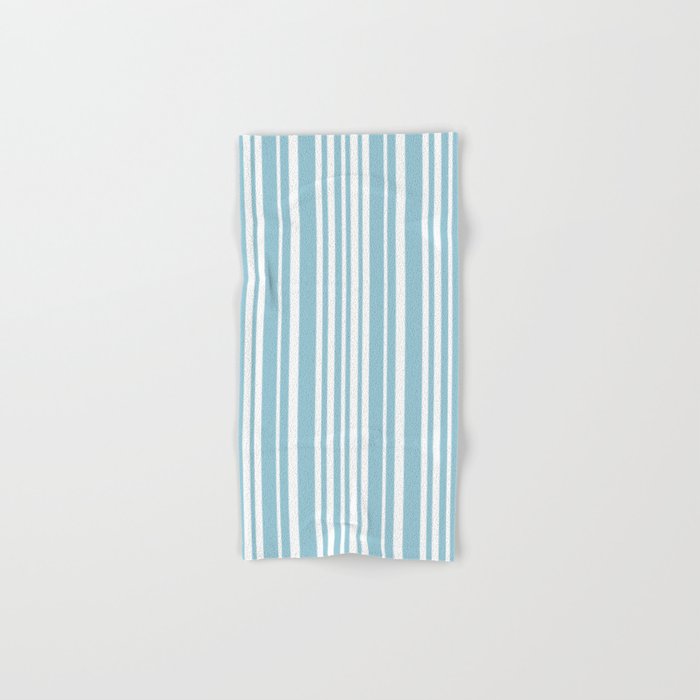 Classic Stripes XXXV - Sky Blue Bath Towel Gallery Image 1