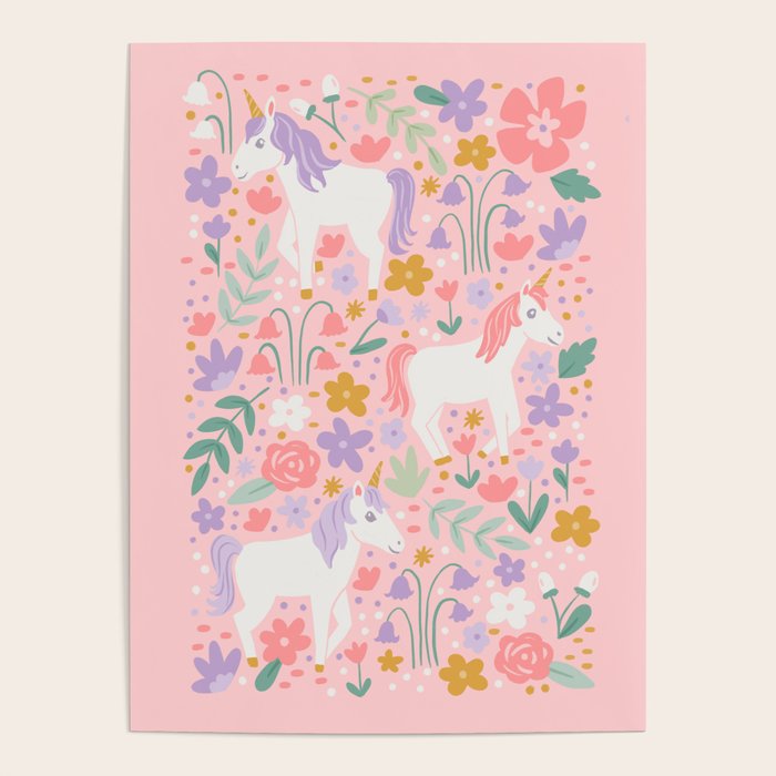 Unicorn Garden Poster Gallery Image 1