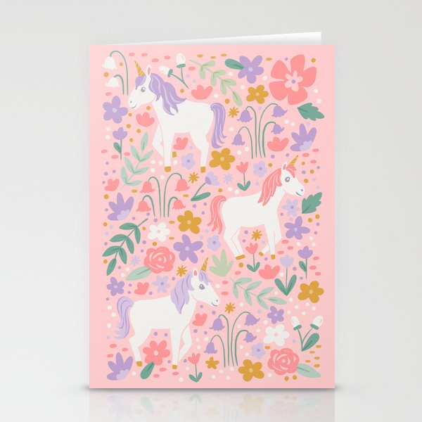 Unicorn Garden Stationery Card Gallery Image 2