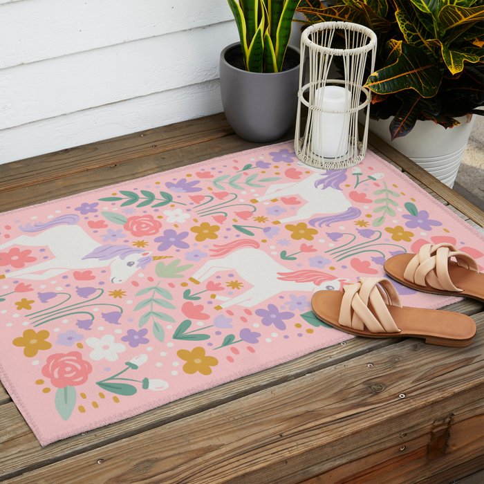Unicorn Garden Outdoor Rug Gallery Image 2