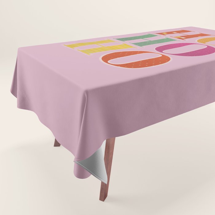 HO HO HO Festive Letters Tablecloth Gallery Image 1