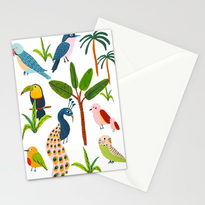 Jungle Birds Species Stationery Card Gallery Image 2