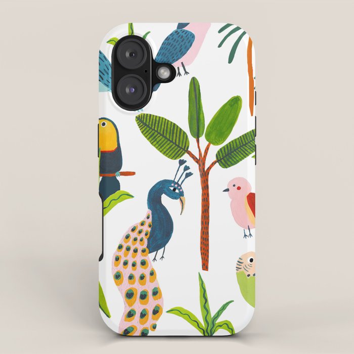 Jungle Birds Species iPhone Case Gallery Image 1