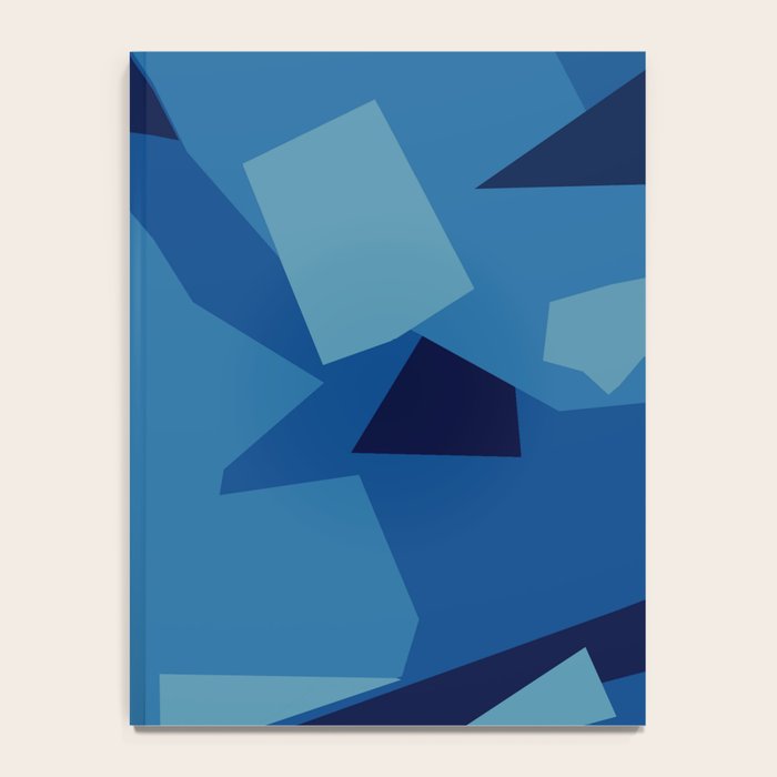 Peckham Blue Abstract Map Notebook Gallery Image 4