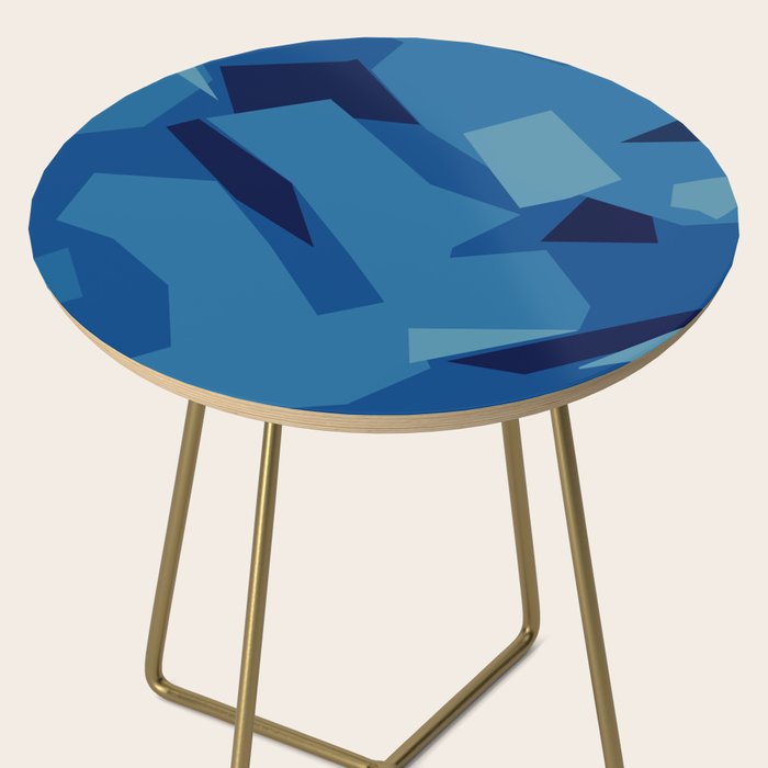 Peckham Blue Abstract Map Side Table Gallery Image 2