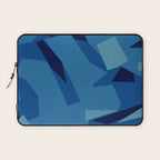 Peckham Blue Abstract Map Laptop Sleeve Gallery Image 1