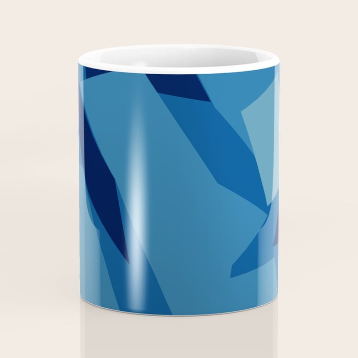 Peckham Blue Abstract Map Coffee Mug Gallery Image 4