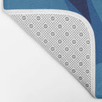 Peckham Blue Abstract Map Bath Mat Gallery Image 2