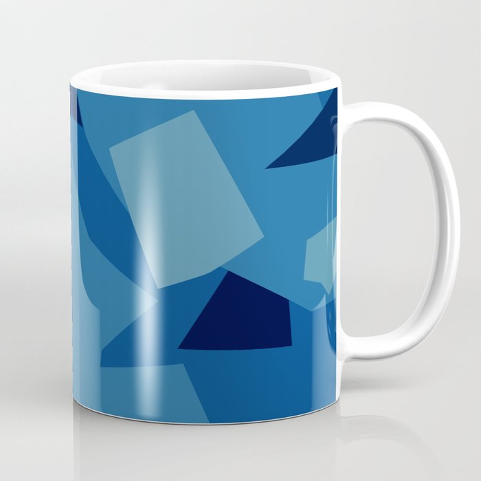 Peckham Blue Abstract Map Coffee Mug Gallery Image 1