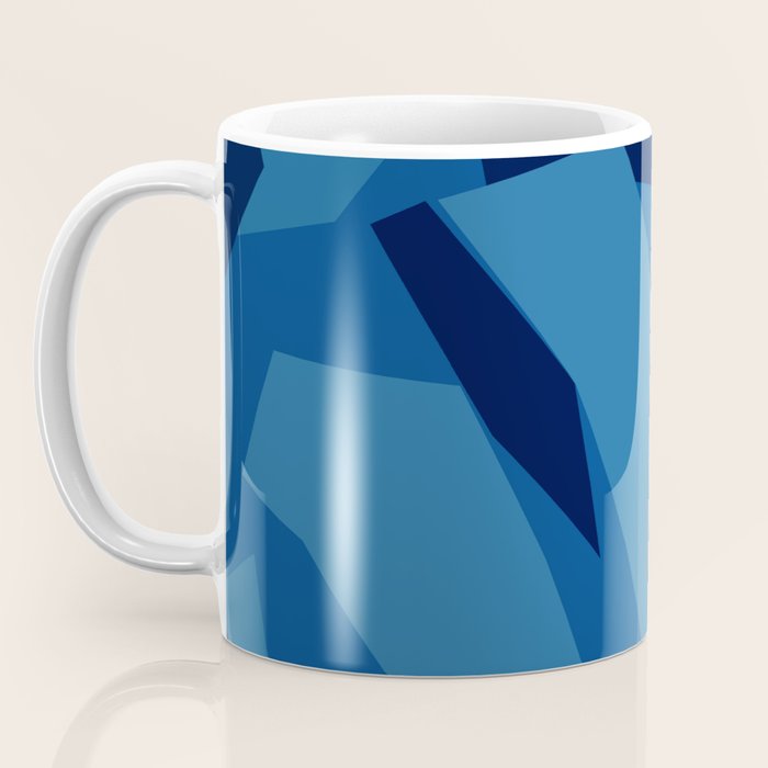 Peckham Blue Abstract Map Coffee Mug Gallery Image 3